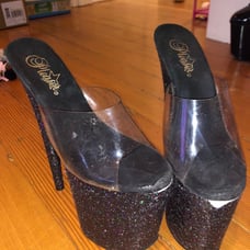 Very well worn pleaser heels