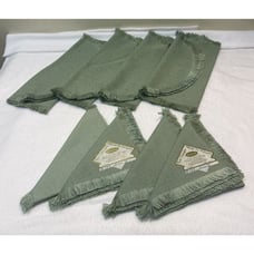 8 Piece Luncheon Set Green Placemats And Napkins Made In Ireland Irish Linen NWT