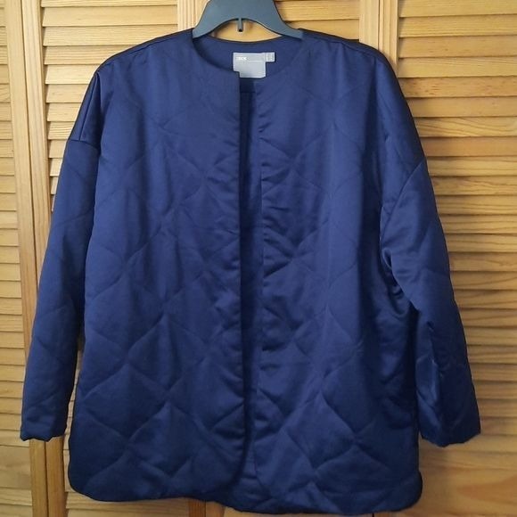 Asos Quilted Open Front Fully Lined Jacket Size 14