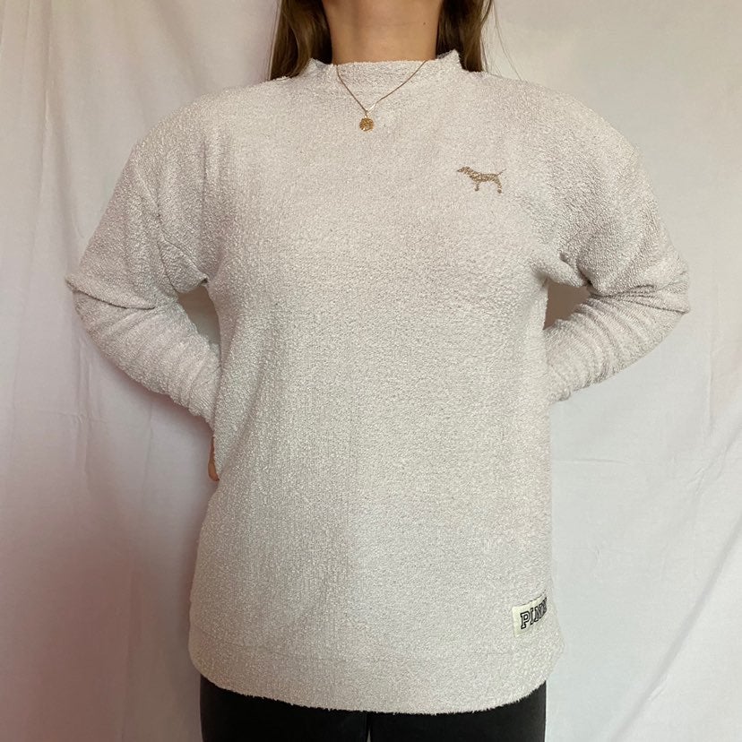 PINK crewneck pullover fleece