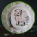 Mon Epagneul Ouaf Plate, Nathalie Lete Anthropologie Staffordshire Dog *Read