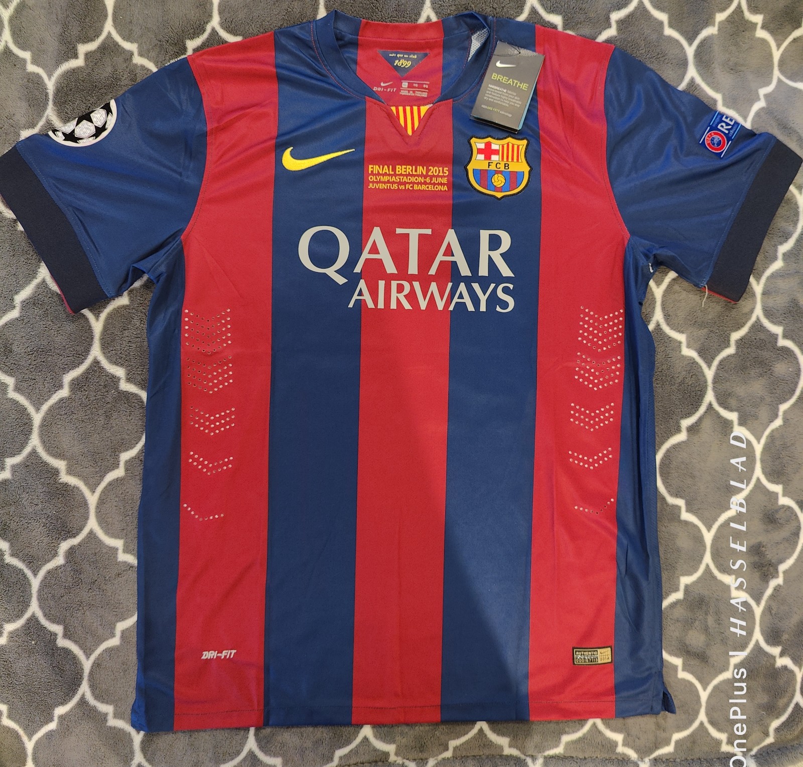 Neymar JR 11 FC Barcelona Nike 2015 Final London Champions League Football