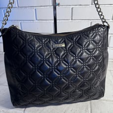 Kate Spade New York Quilter Leather Black Shoulder Bag