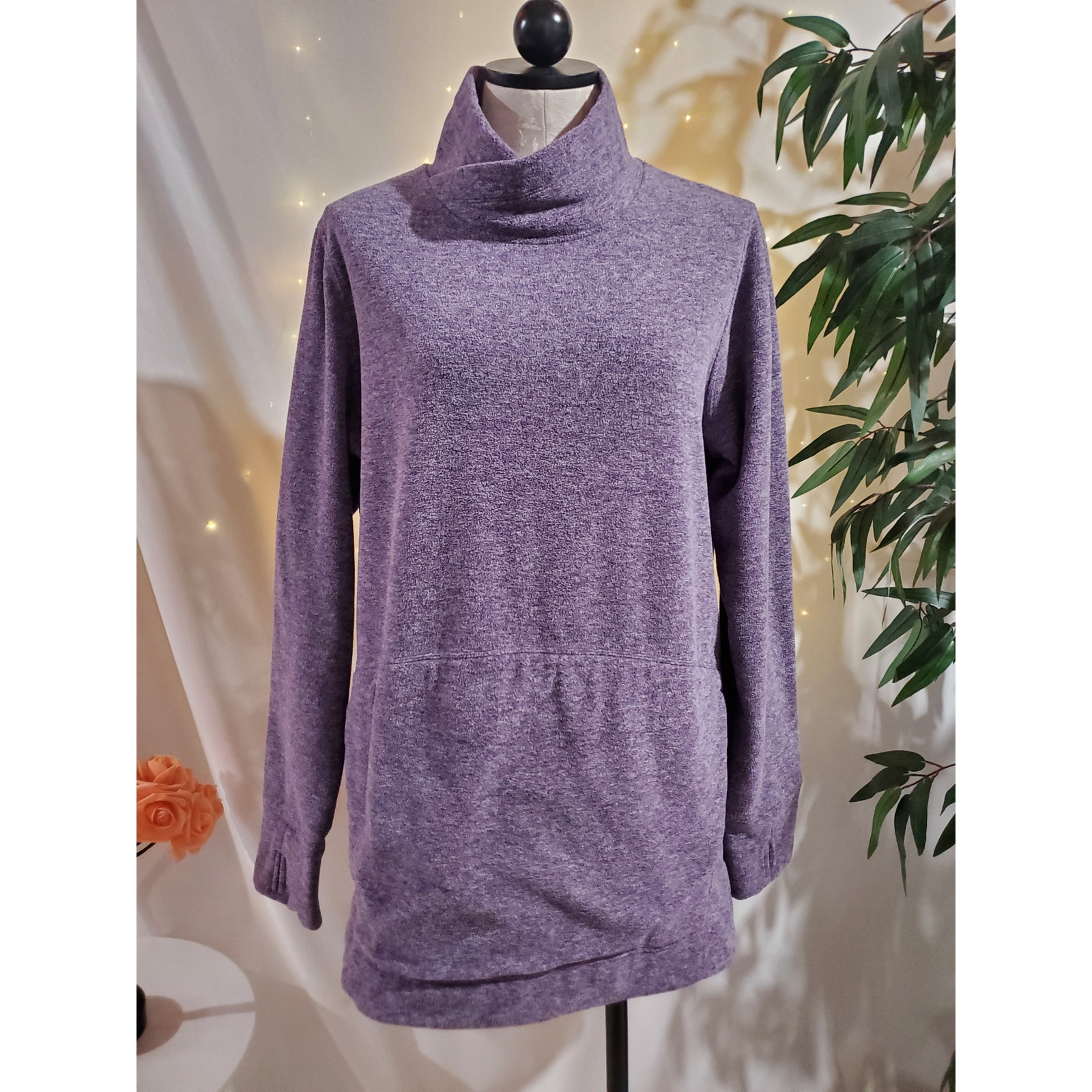 Duluth Trading Co Frost Lake Lightweight Fleece Pullover Tunic Womens Size L