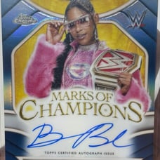 WWE Topps Chrome Bianca Belair Auto /150 Blue
