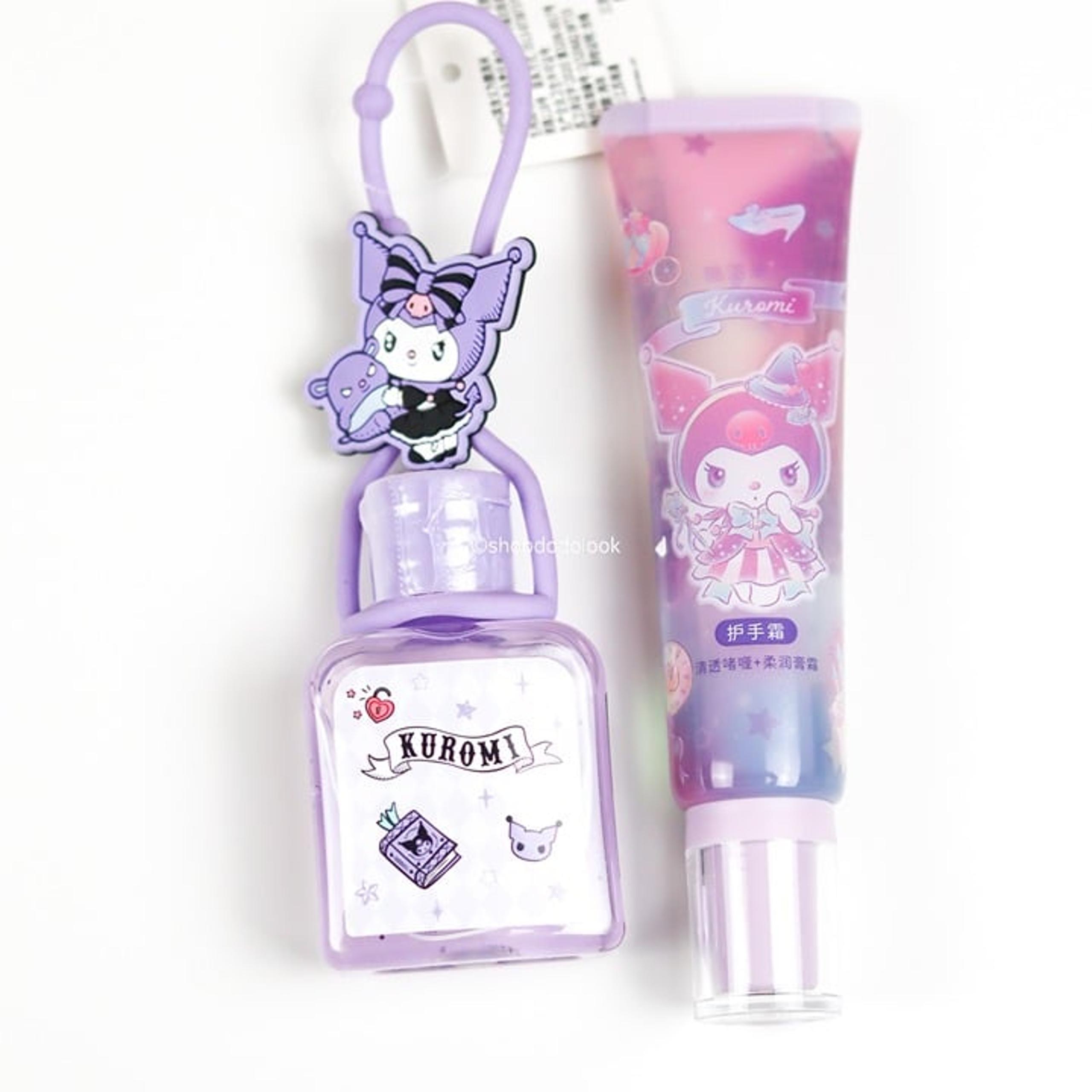 Sanrio Miniso Kuromi Hand Sanitizer and Hand Cream Set
