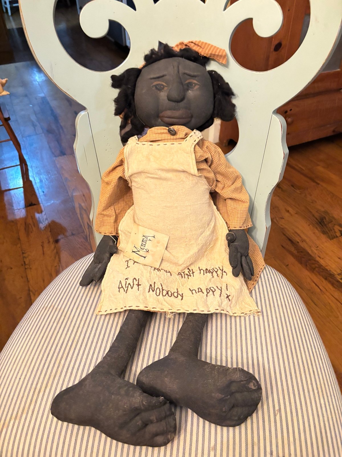 Primitive antique rag doll