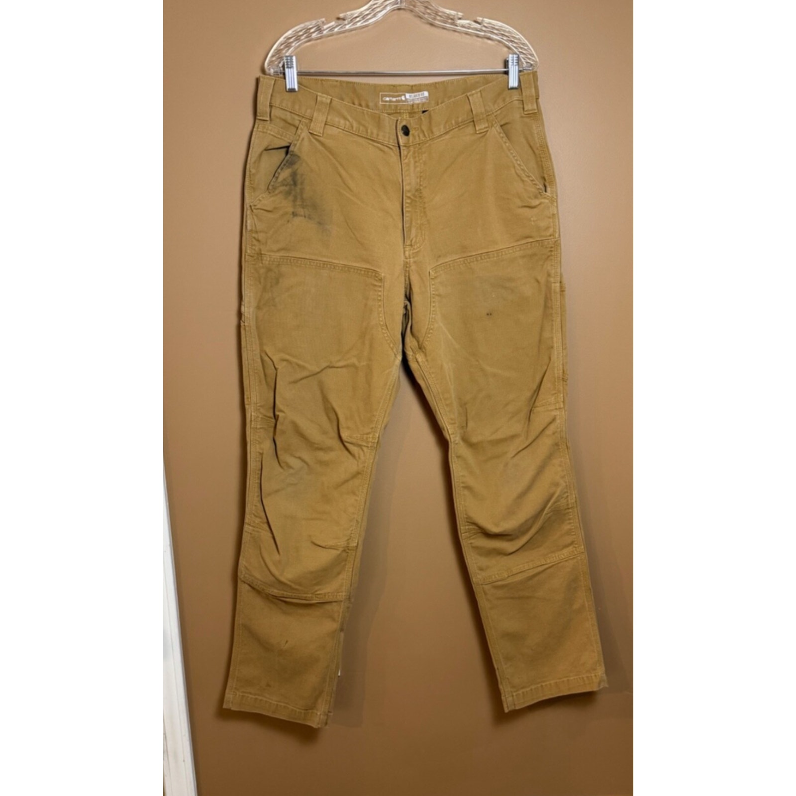 Carhartt Double Knees Pants Mens Canvas 36x32 Relaxed Fit Rugged Fit lUtility