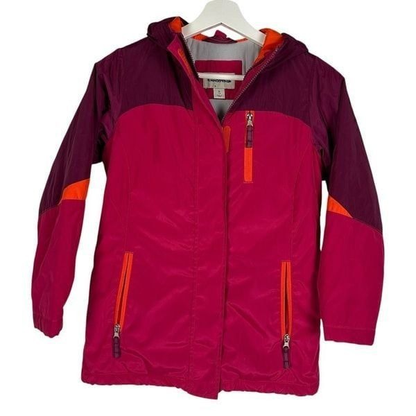 Lands' End Girls Pink Parka size Small 7-8