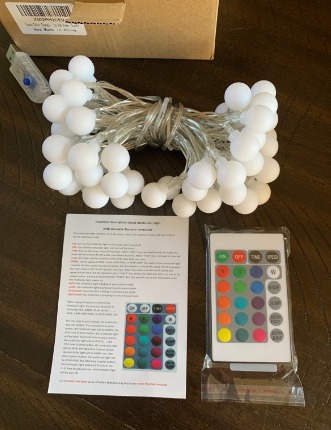 New LED String Lights USB Plug - 16 Color Changing 21.3FT 50 LED Globe Balls.