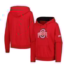 Colosseum Women's Medium Scarlet Ohio State Buckeyes Big Logo Pullover Hoodie