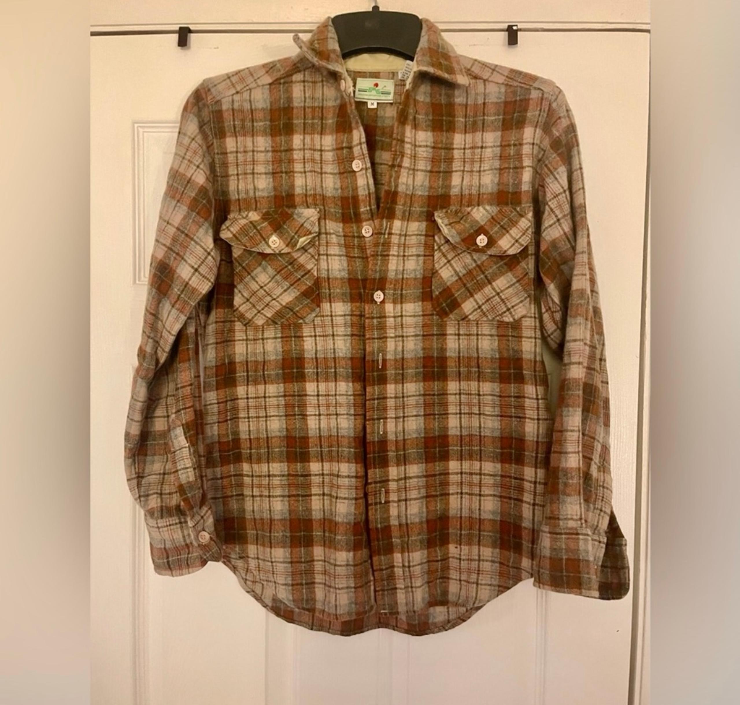 Vintage EMS Wool Grunge Flannel M