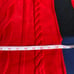 Karl Lagerfeld Womens M Medium Red Black Colorblock Cable Knit Sweater