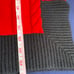 Karl Lagerfeld Womens M Medium Red Black Colorblock Cable Knit Sweater