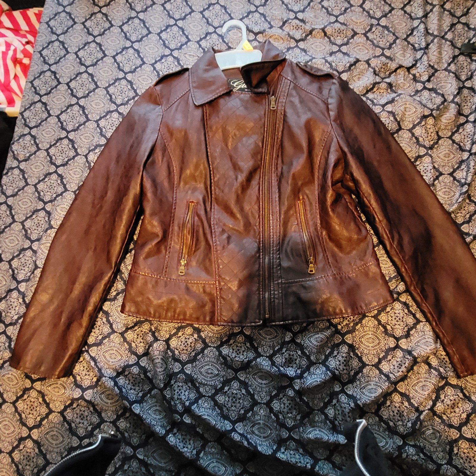 Leather Guess jacket