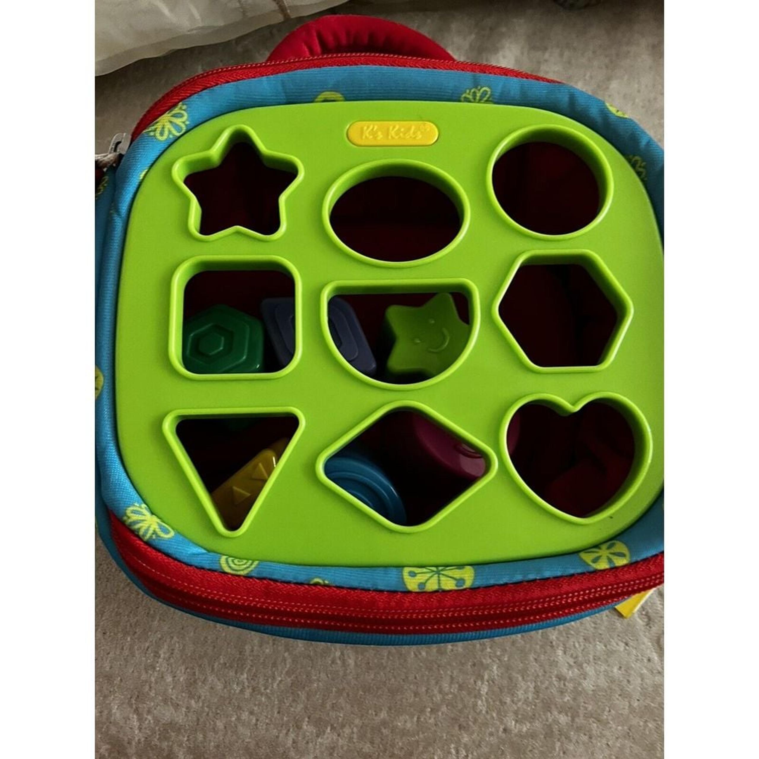 Melissa & Doug K's Kids Take-Along Shape Sorter Baby Toy With 2-Sided Activity