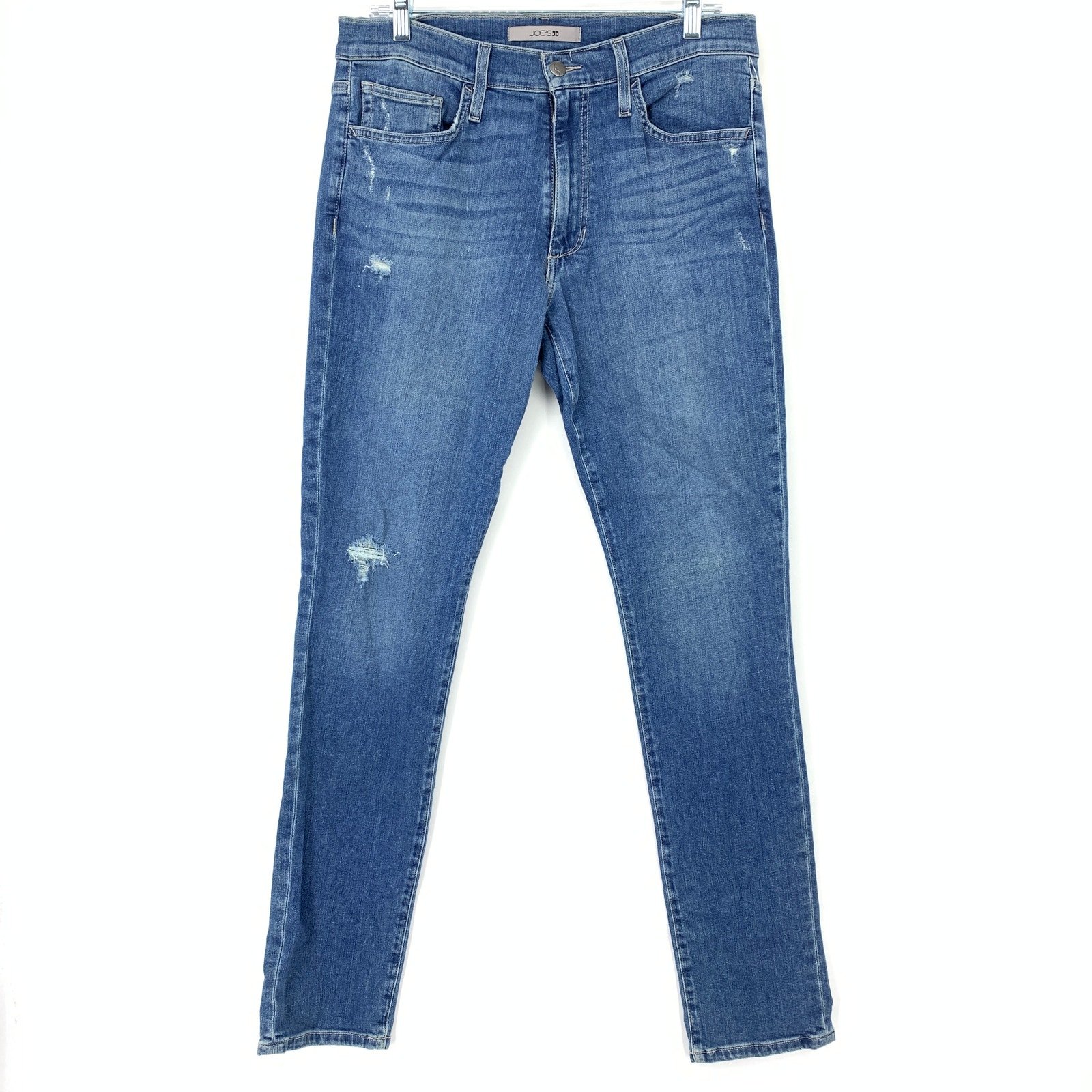 Joe's Jeans Skinny Leg Jeans Mens SIze 32 Medium Wash Stretch Denim Distressed