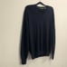 Bobby Jones 100% extra fine Merino Wool V-neck sweater dark blue size:L