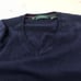 Bobby Jones 100% extra fine Merino Wool V-neck sweater dark blue size:L
