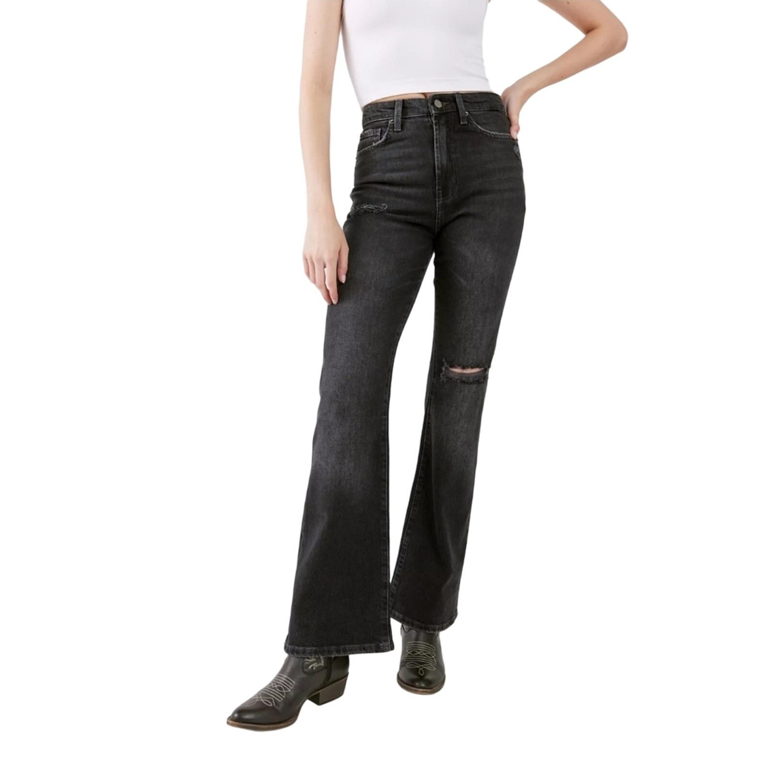 URBAN OUTFITTERS BDG Plus Size High Waisted Distressed Flare Jeans Size 24 (37)