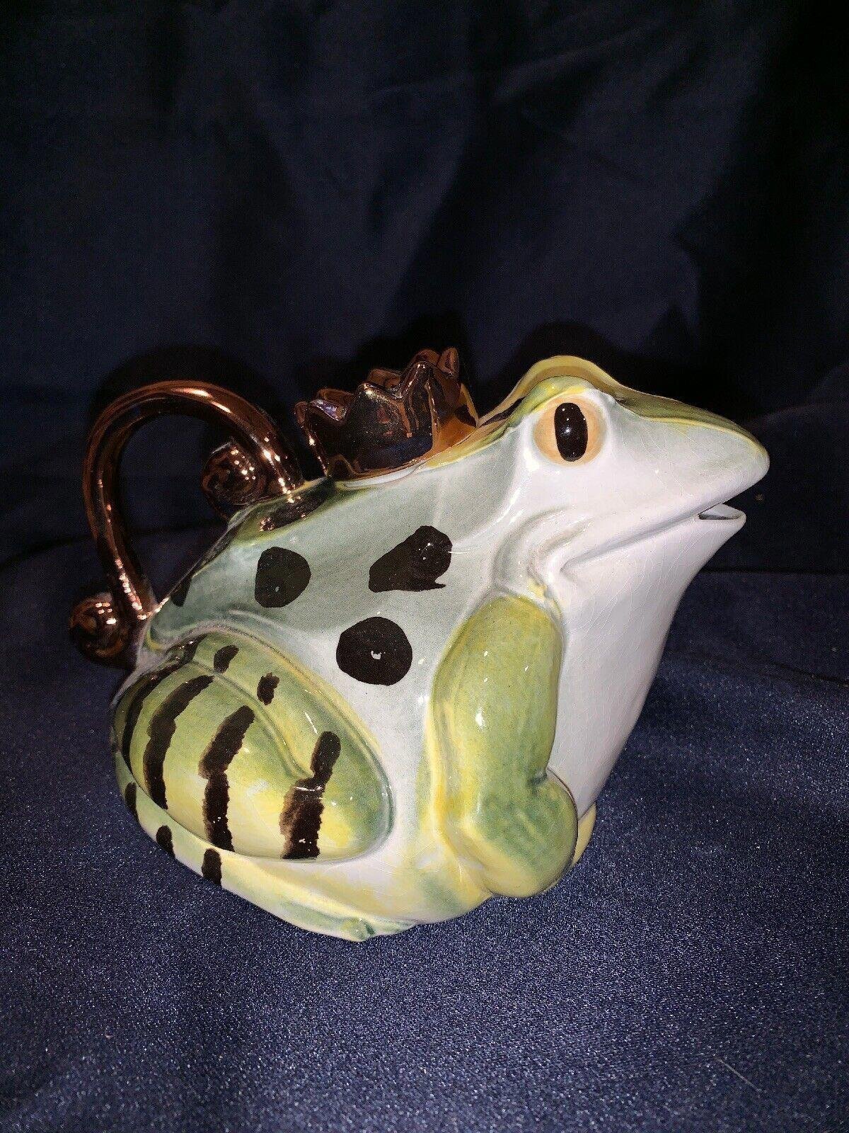Andy Titcomb 1998 Prince Frog Teapot Made in England