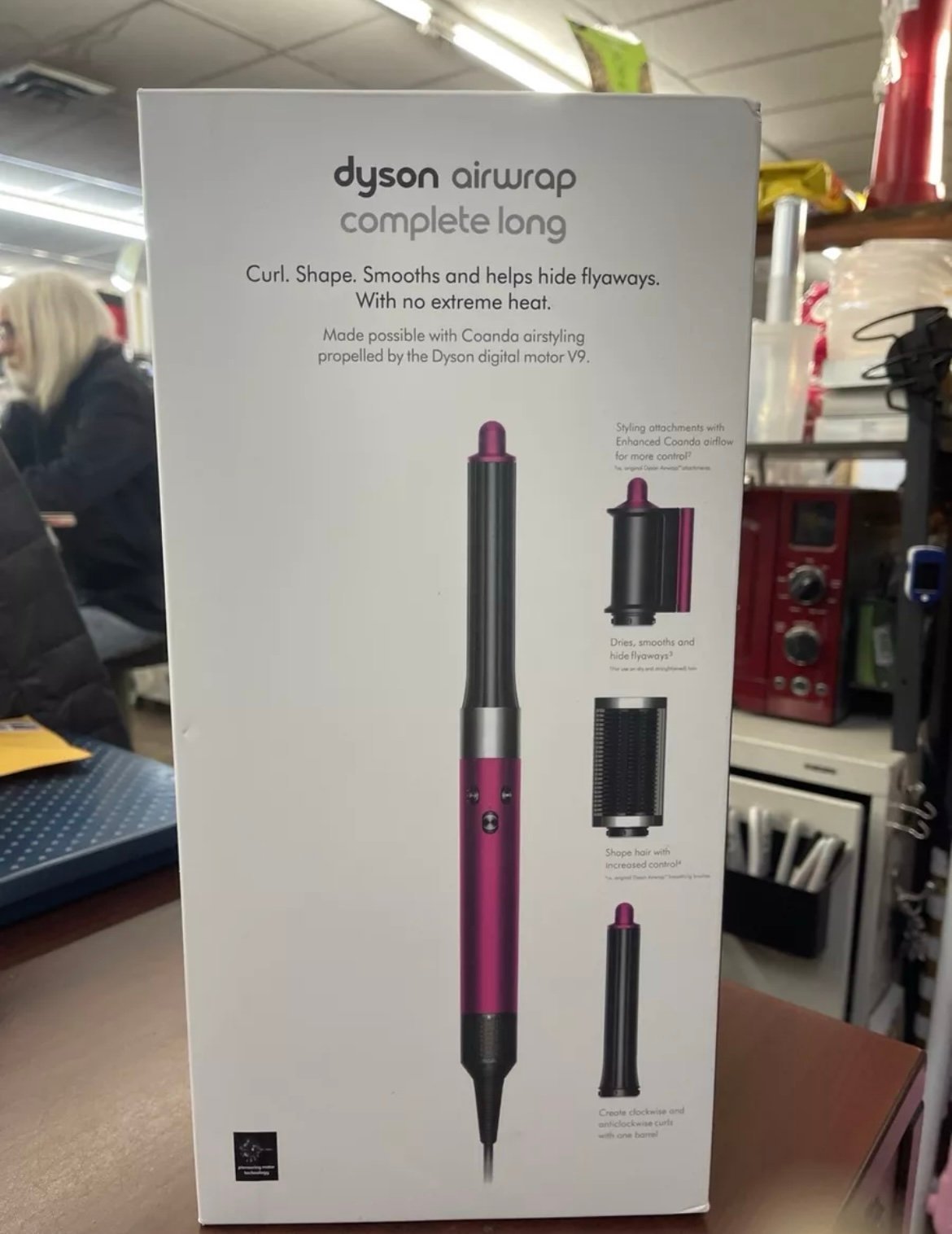 Dyson Airwrap 1.6 Multi-Styler Complete Long - Fuchsia/Nickel (Pink)