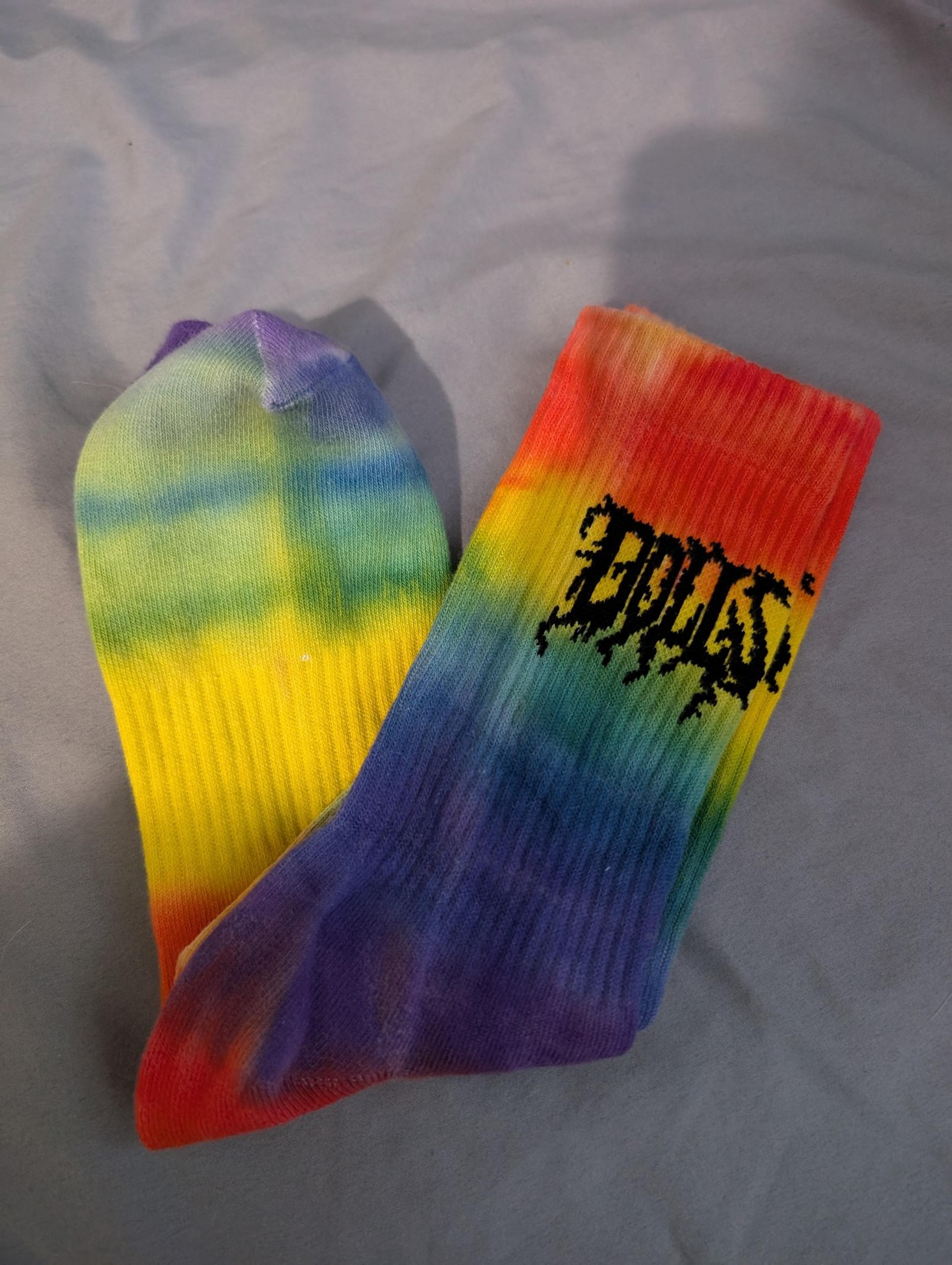 dollskill rainbow logo socks brand new one size