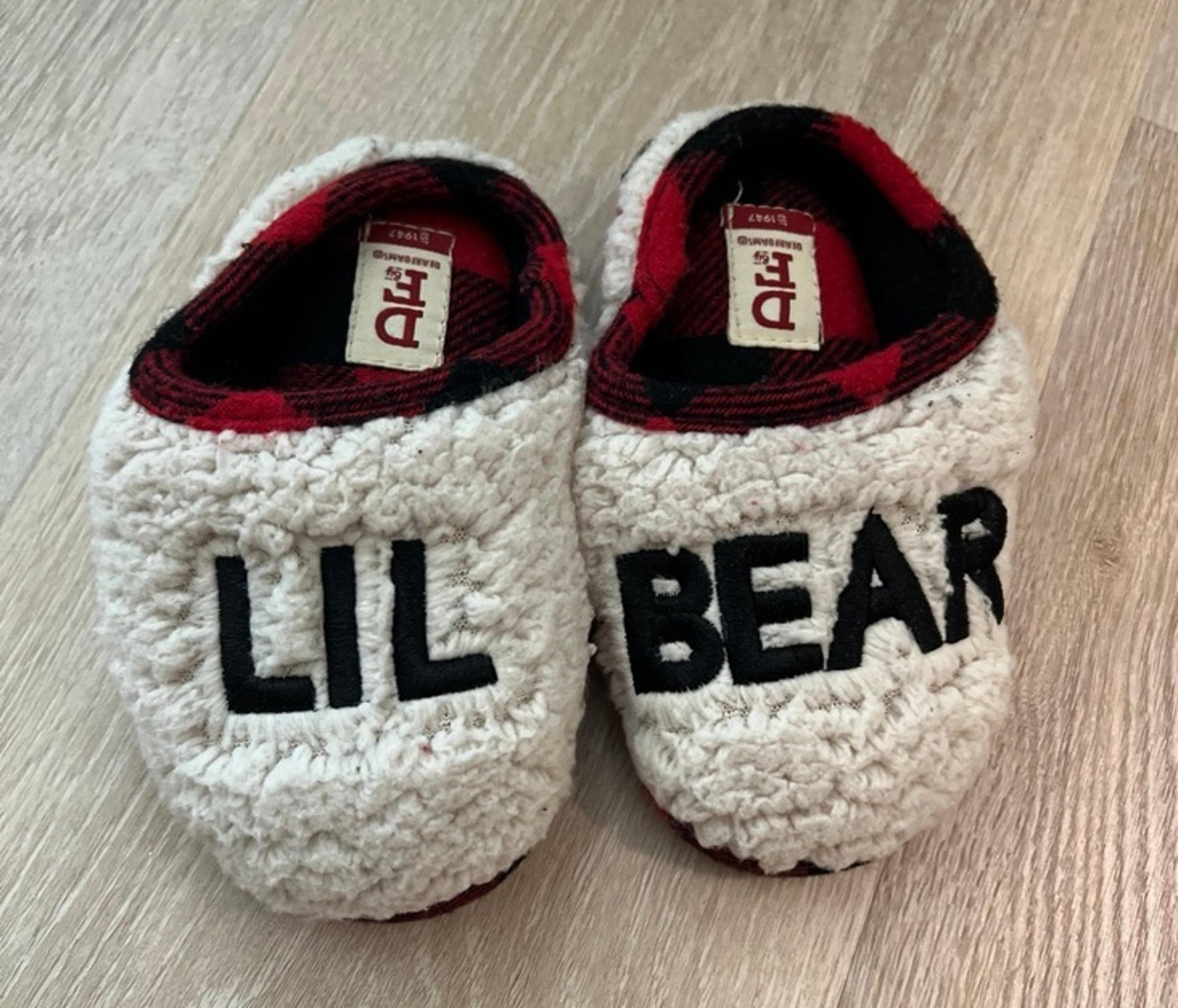 Dearfoams slippers lil bear winter kids/toddler size 7/8