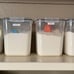 Flour Sugar Storage Containers (5.3L/4pk) Great Rice Canisters Sets