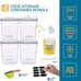 Flour Sugar Storage Containers (5.3L/4pk) Great Rice Canisters Sets
