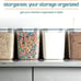 Flour Sugar Storage Containers (5.3L/4pk) Great Rice Canisters Sets