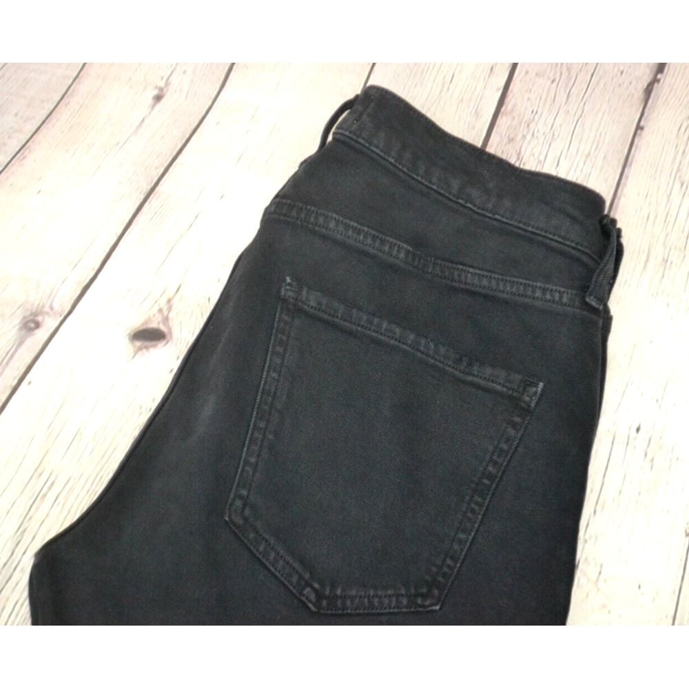 AGOLDE Women's Toni Mid Rise Straight Jeans SIZE 28 Black