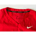 Nike Hot Baseball Jacket Short Sleeve 897383-657 Red Zip Pullover Size S