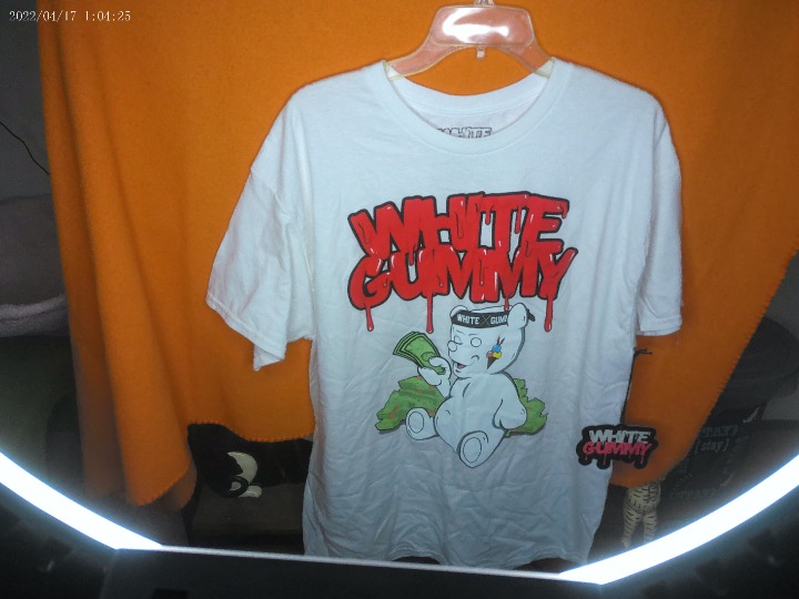 White Gummy Bear w/Money T-Shirt (XL)-NWT