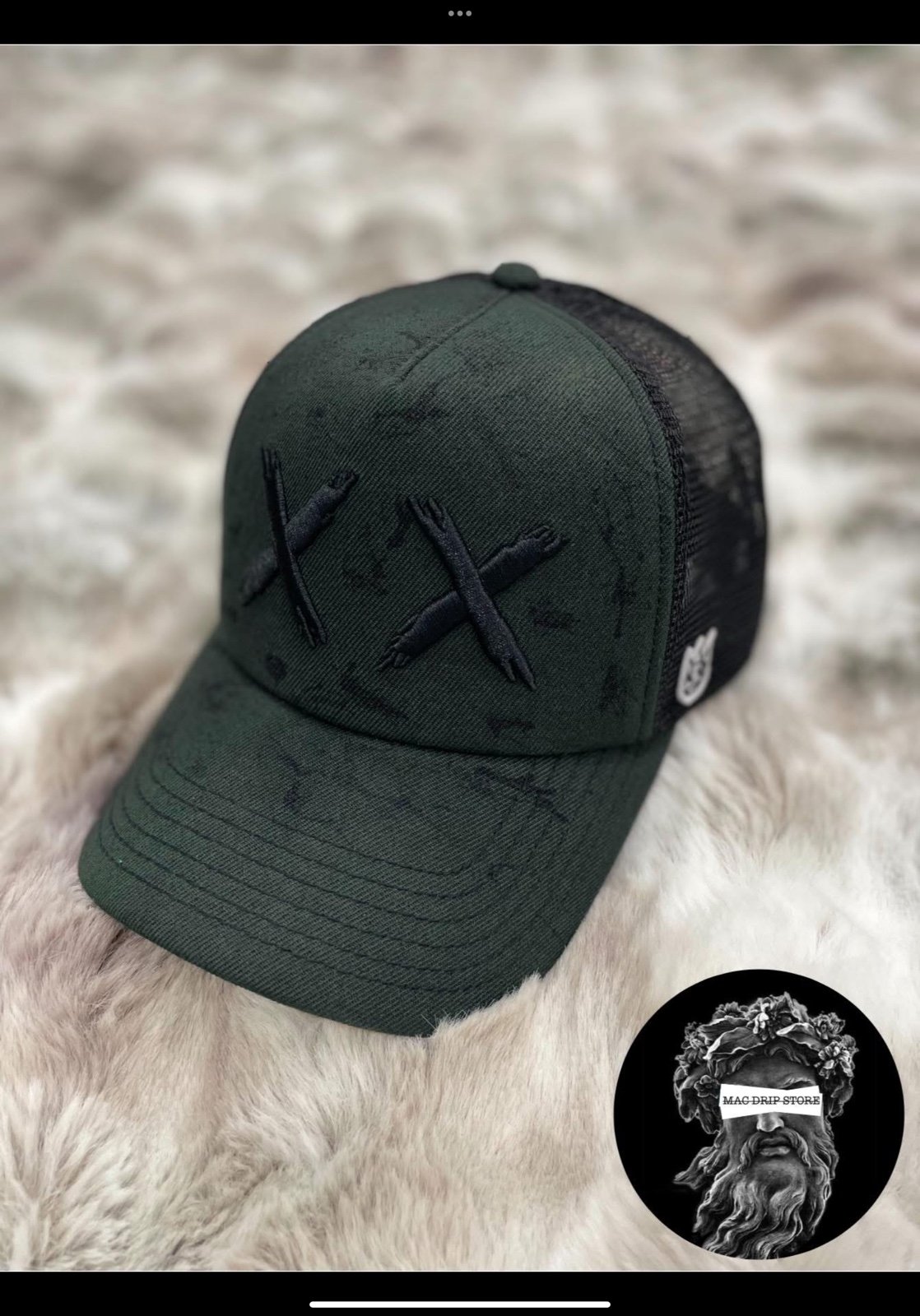 Cult of individuality trucker hat black accents NWT.