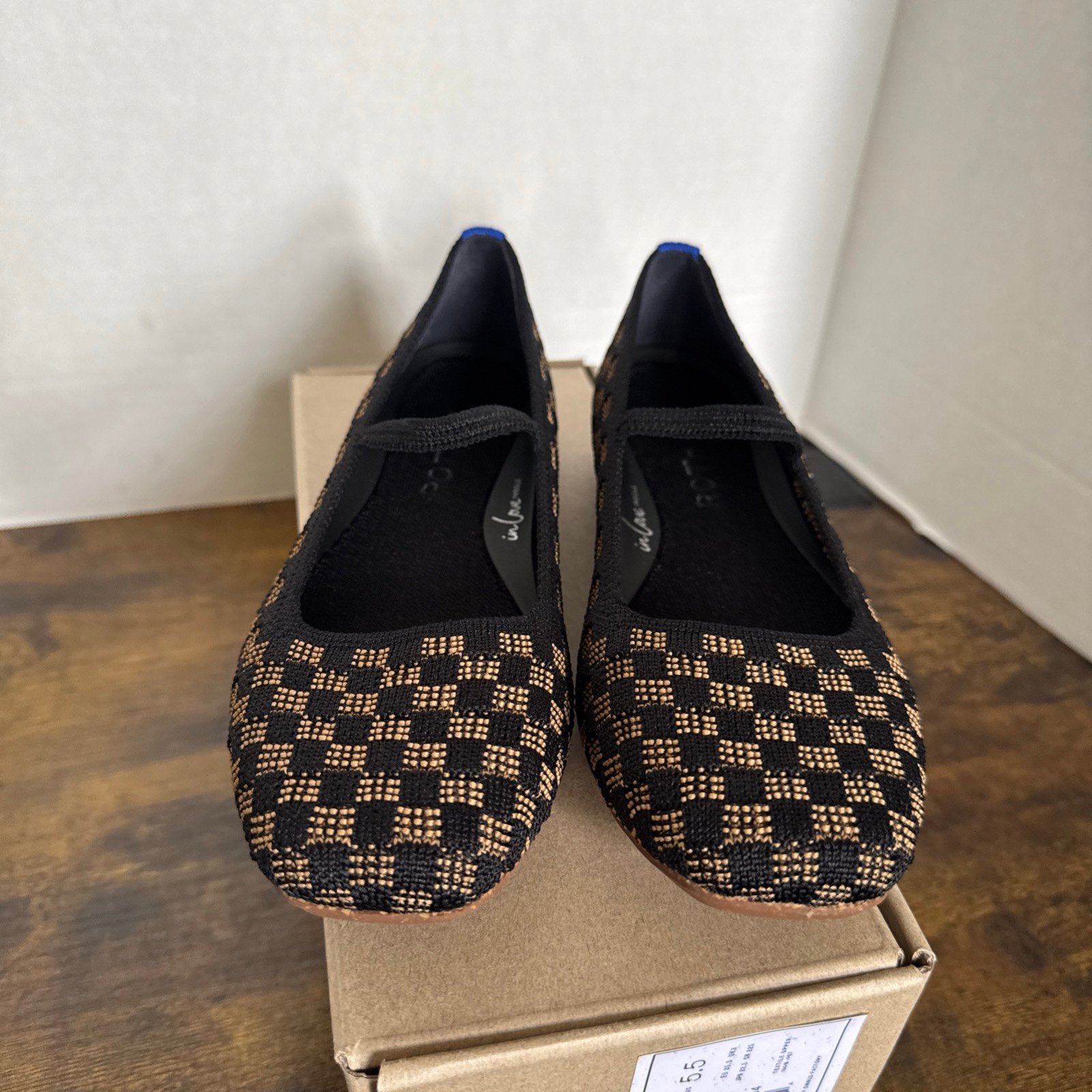 Rothy’s The Max Square Mary Jane Night Song Basketweave Size 5.5 NEW