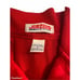 VINTAGE 90s Honda Mechanic Shirt Short Sleeve Button Front Red Single Stitch L