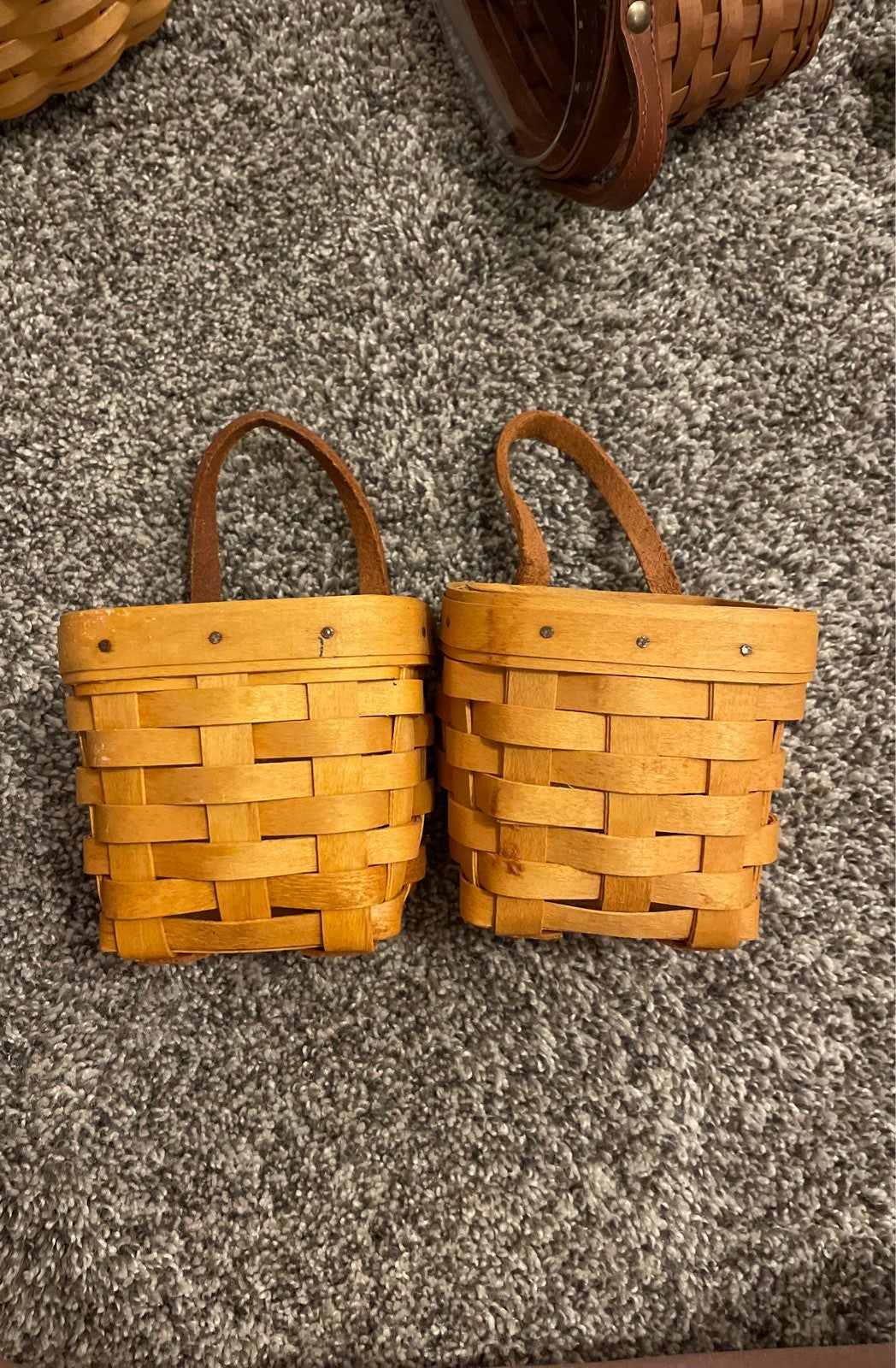 Longaberger Hostess Basket w/leather