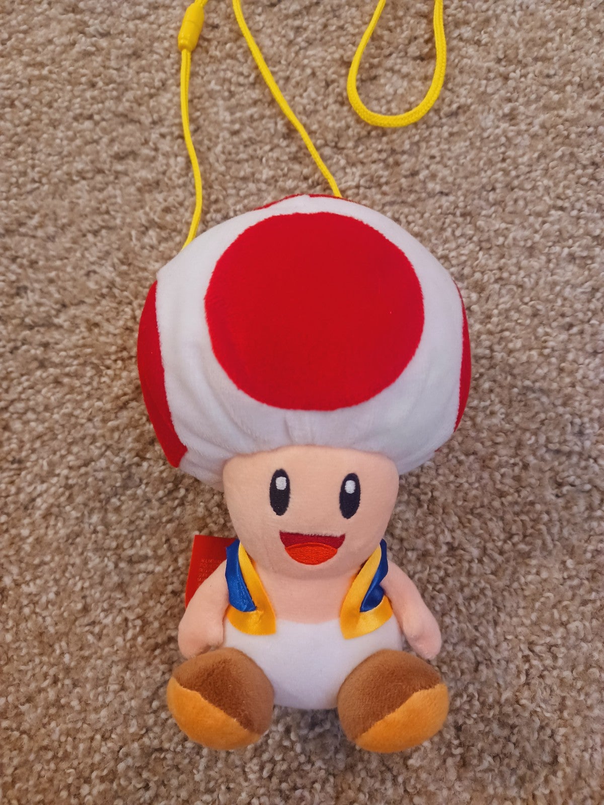 Super Mario Toad Plush Pouch Sling Bag