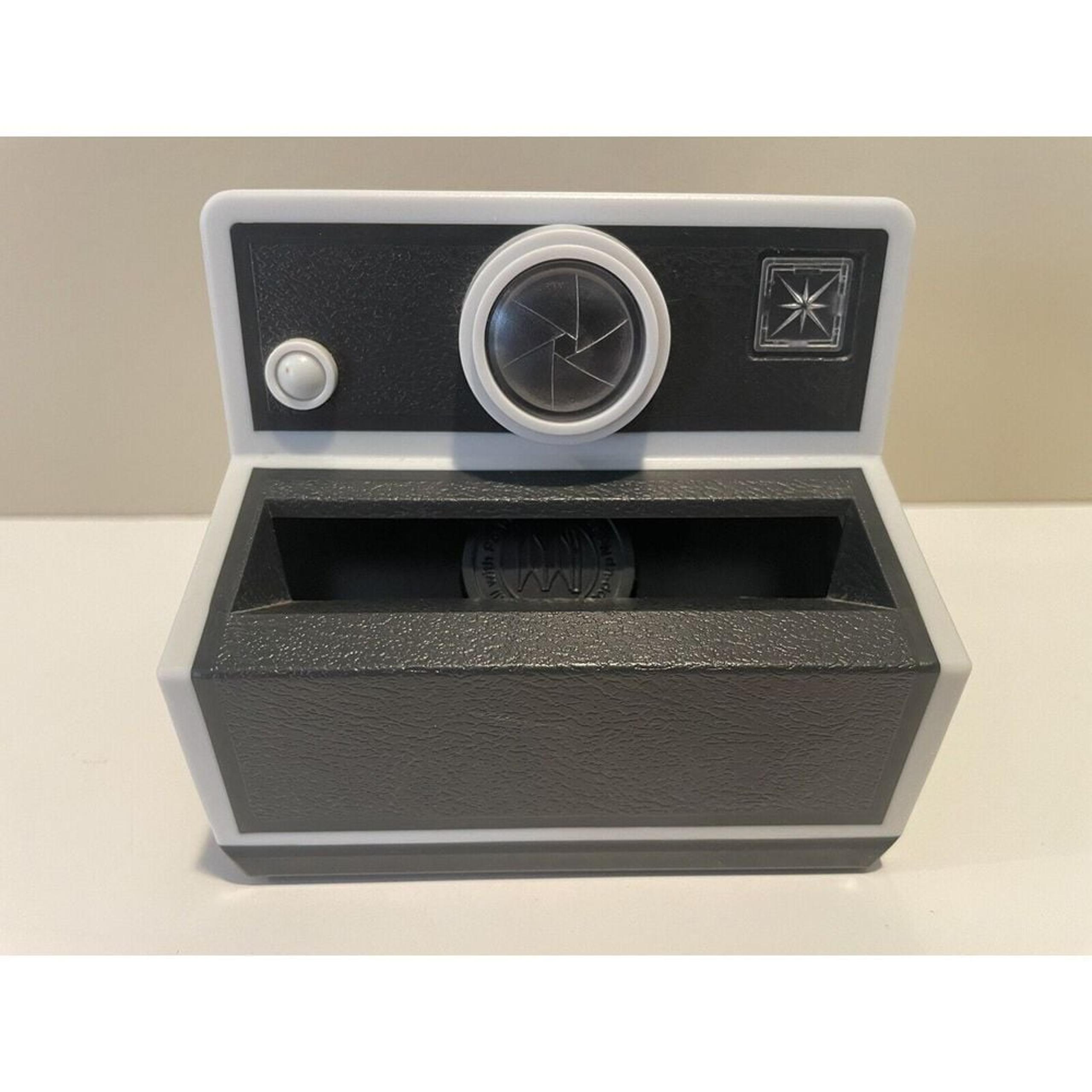 Post It Sticky Note Dispenser Holder Vintage Camera Style Shape Paper Weight