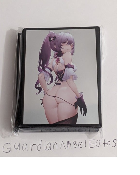 Genshin Impact Keqing Limited Rare Card Sleeves Weiss Mtg hot sexy butt thighs