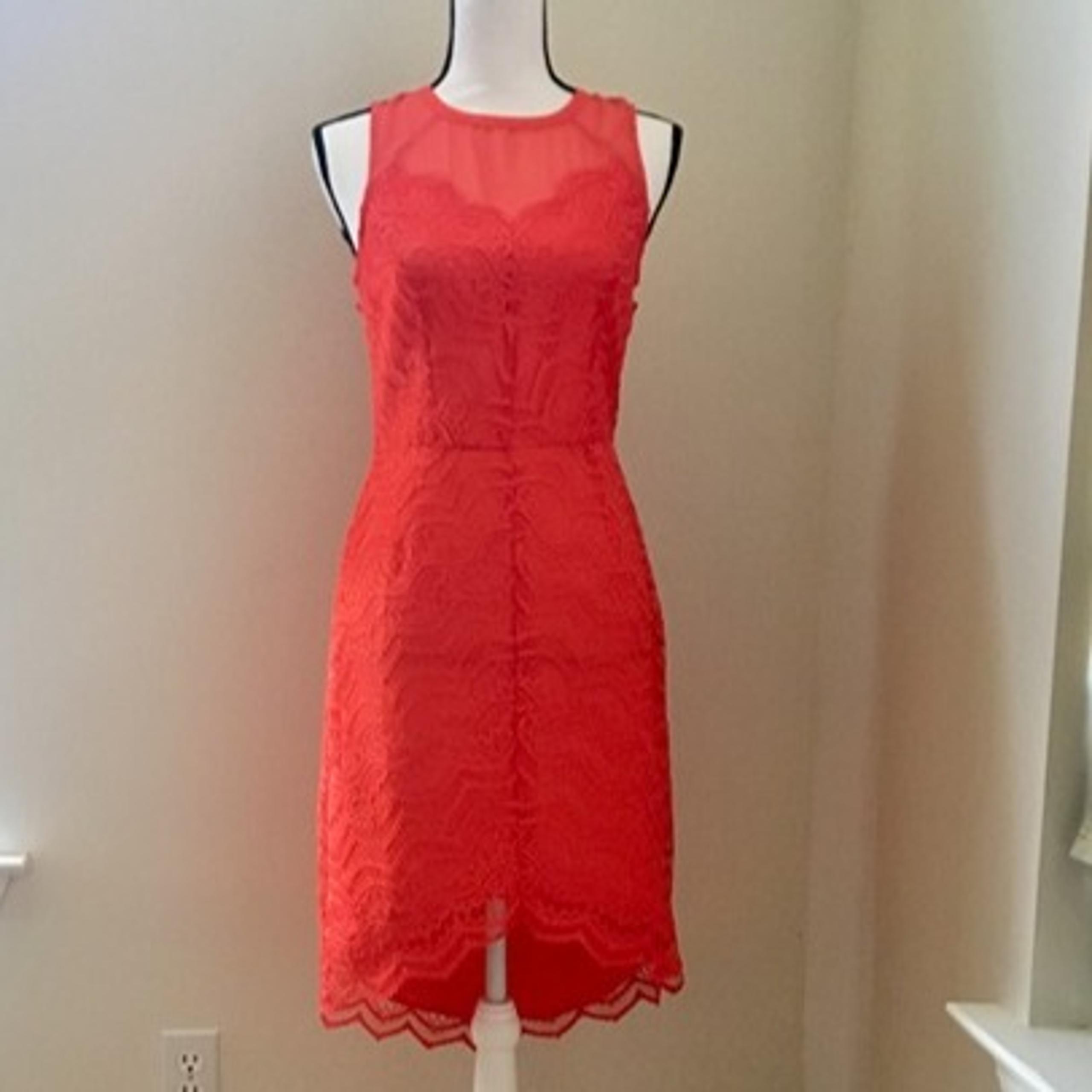 Adelyn Rae Womens High low Mini Sleeveless Lace Mesh Lined Dress Size Small NWT