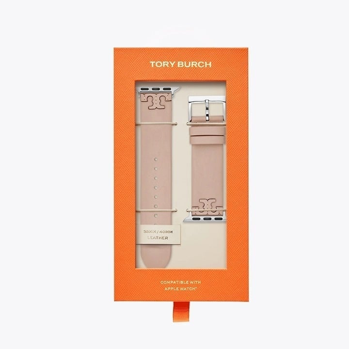 【TORY BURCH】McGraw Band for Apple Watch 38 MM - 40 MM Tory Burch Women's McGraw Blush Band For Apple Watch