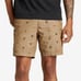 Eddie Bauer Crew Neck Burnt Orange T-Shirt & Tan Short 2 Piece Set For Men's
