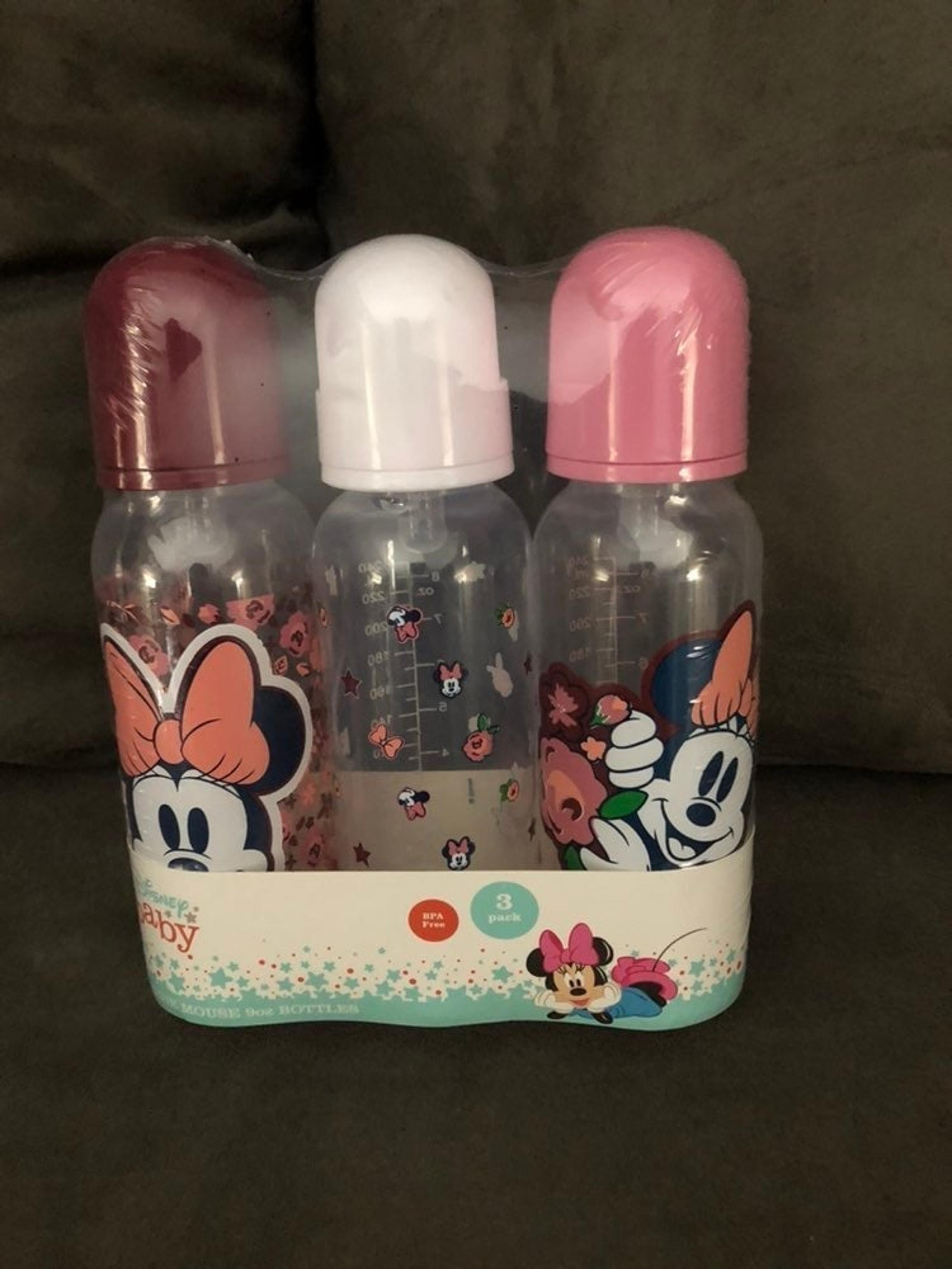 Disney baby Minnie mouse three pack bottles