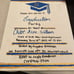 Graduation invitations on canvas