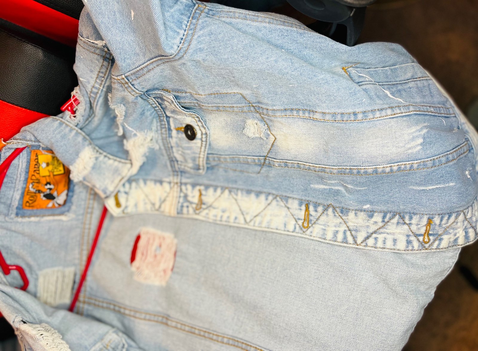 denim jacket rips