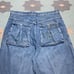 Vintage y2k baggy jeans paco wide pipes JNCO style huge pockets skater 36x33
