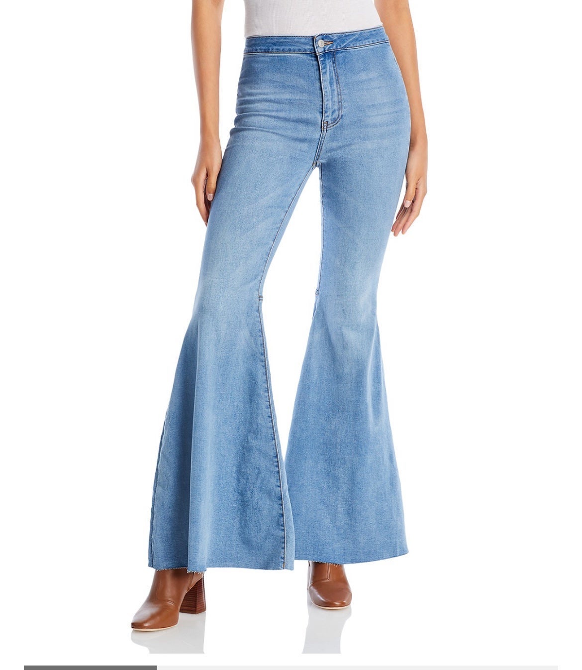 Free People We The Free Float On Flare Jeans in Love Letters 29”