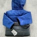NWT OshKosh B'gosh Blue Black Kids Jacket winter hooded puffer jacket size 2T